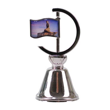 Tekirdag Themed Collectible Souvenir Double Face Metal Spinner Flag Bell 44x96 mm - 4