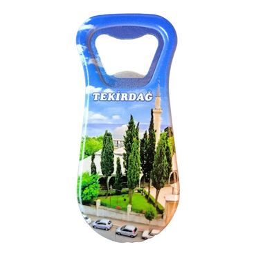 Tekirdag Themed Customised Uv Printed Plastic Base Plastic Base Bottle Opener 95x43 mm - Thumbnail