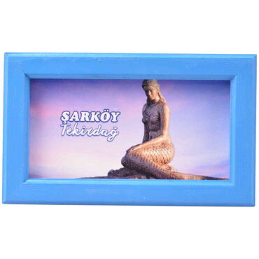 Myros - Tekirdag Themed Medium Wooden Printed Frame 130x205 mm