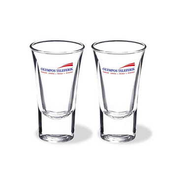 Cable Card Themed Custom Printed Shot Glass 45x70 mm