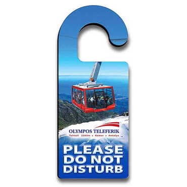 Cable Card Themed Wooden Customised Door Hanger 236x94 mm