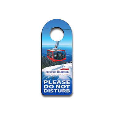 Cable Card Themed Wooden Customised Oval Door Sign Board 236x94 mm
