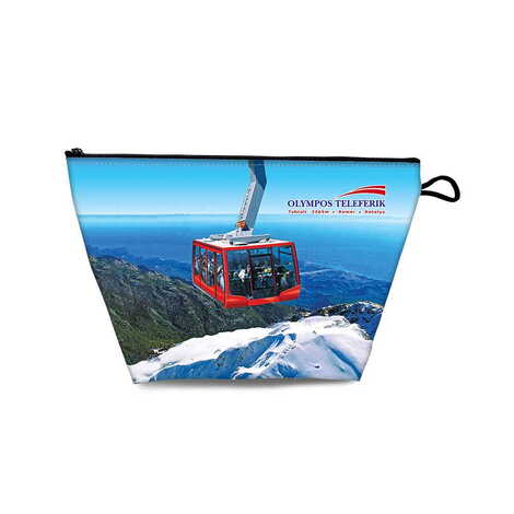 Toptan Teleferik Temalı Myros Büyük Körüklü Makyaj Çantası 160x270x80 mm - 3