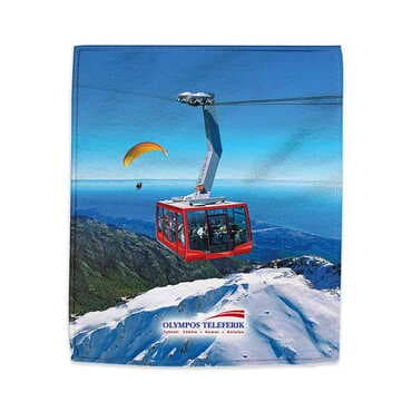 Toptan Teleferik Temalı Myros Dijital Baskı Kurulama Bezi 300x500 mm