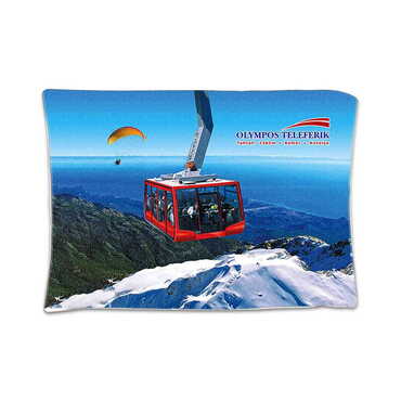 Myros - Teleferik Temalı Myros Dijital Baskı Yastık 300x500 mm