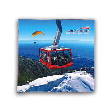 Myros - Teleferik Temalı Myros Dijital Baskı Yastık 400x400 mm