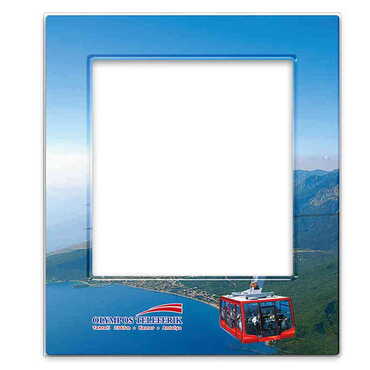 Toptan Teleferik Temalı Myros Fotoğraf Çerçevesi Magnet 95x115 mm - Myros