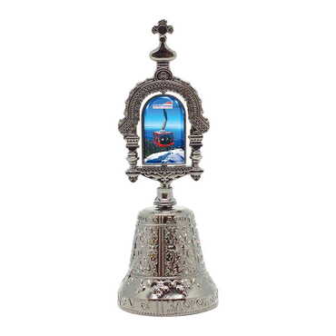 Myros - Teleferik Temalı Myros Metal Altın Renk Çan 50x135 mm