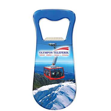 Myros - Teleferik Temalı Myros Metal Damla Açacak Magnet 95x42 mm
