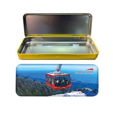 Cable Card Themed Customised Metal Tin Pencil Case 210x80x25 mm
