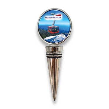 Cable Card Themed Metal Wine Bottle Stopper 45x115x20 mm