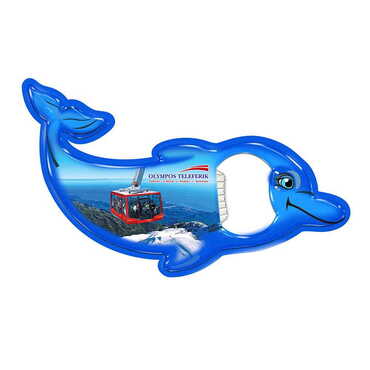 Toptan Teleferik Temalı Myros Metal Yunus Açacak Magnet 102x67 mm - Myros