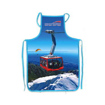 Cable Card Themed Customised Digital Printed Cotton Apron 500x700 mm