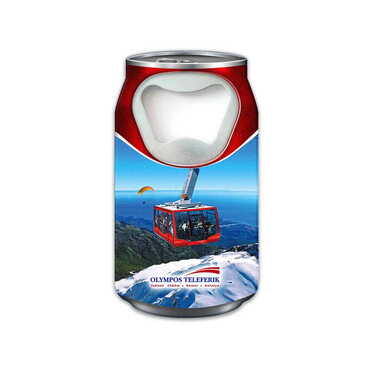 Myros - Teleferik Temalı Myros Teneke Kutu Açacak Magnet 43x80 mm