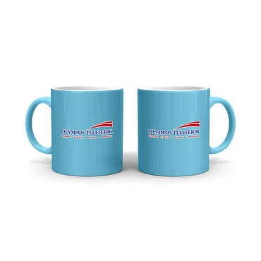 Cable Card Themed Customised Serigraphy Printed Ceramic Mug 82x90 mm - 3