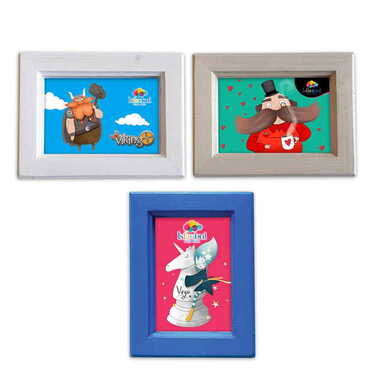 Myros - Tema Park Temalı Ahşap Küçük Boy Çerçeve 120x150 mm