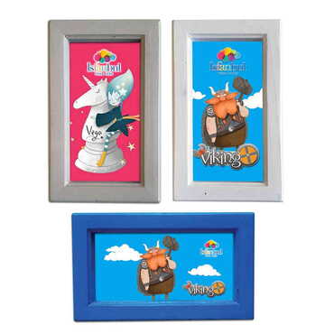 Myros - Tema Park Temalı Ahşap Orta Boy Çerçeve 130x205 mm