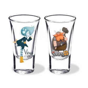 Theme Park Themed Custom Printed Shot Glass 45x70 mm