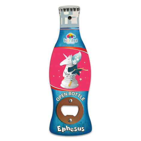 Tema Park Temalı Myros Ahşap Cola Şişesi Açacak Magnet 200x66 mm