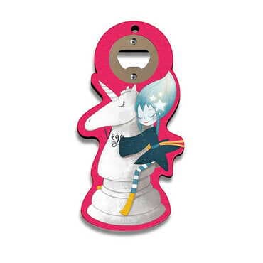 Theme Park Themed Custom Shaped Printed MDF Wooden Bottle Opener
