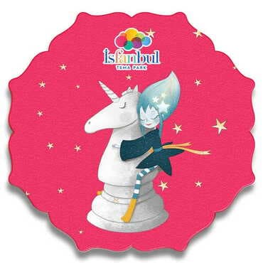 Theme Park Themed Wooden Customised Starry Travel Coaster 100 mm