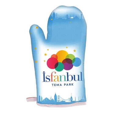 Theme Park Themed Customised Digital Printed Kitchen Glove 300x150 mm - 3