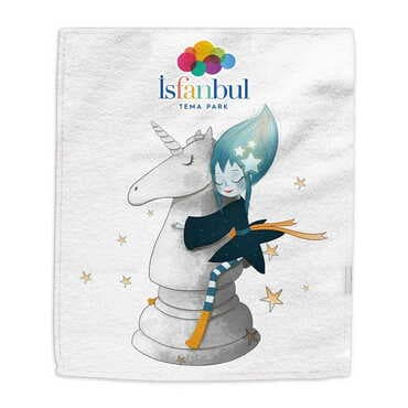 Theme Park Themed Customised Digital Printed Tea Towel 500x300 mm