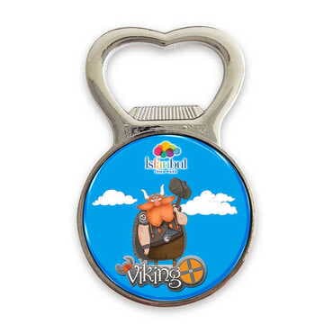 Theme Park Themed Metal Magnetic Small Round Opener 38x60 mm