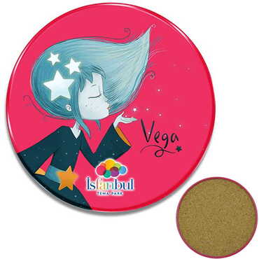 Theme Park Themed Customised Metal Tin Coaster 90 mm