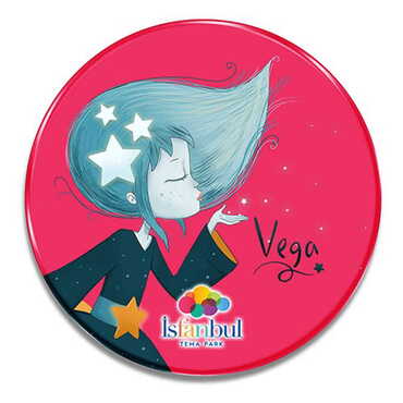 Theme Park Themed Customised Metal Tin Coaster 90 mm - Standart - 3