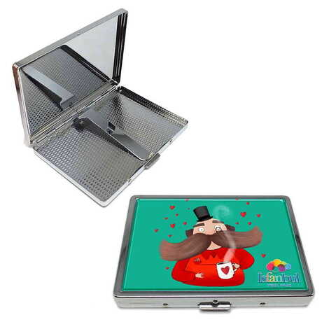 Toptan Tema Park Temalı Myros Metal Büyük Sigara Tabakası 103x80x11 mm - 1