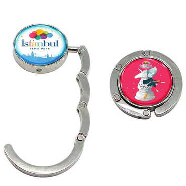 Theme Park Themed Metal Folding Purse Hook For Table 45 mm