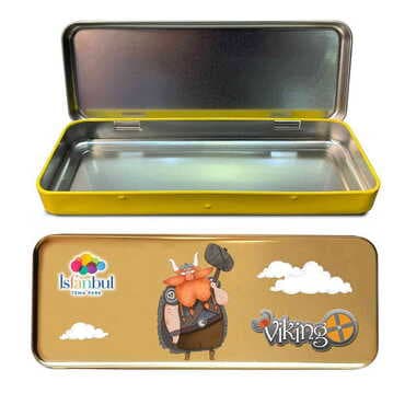 Theme Park Themed Customised Metal Tin Pencil Case 210x80x25 mm