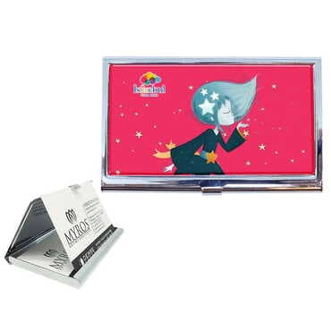 Theme Park Themed Customised Metal Card Holder 94x60x8 mm