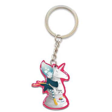 Theme Park Themed Custom Shape Double Face Printed Epoxy Keychain