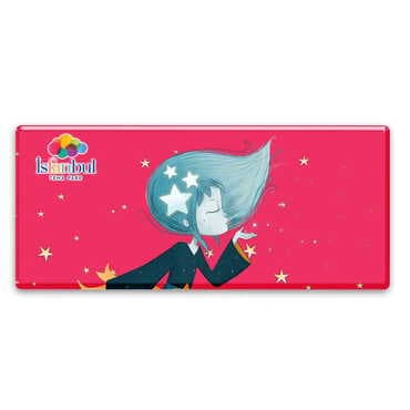 Theme Park Themed Epoxy Dome Mini Panoramic Souvenir Fridge Magnet 85x35 mm