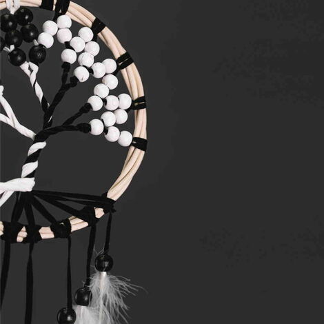 The Tree of Life Black and White Dreamcatcher