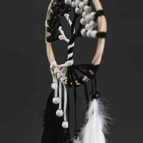 The Tree of Life Black and White Dreamcatcher