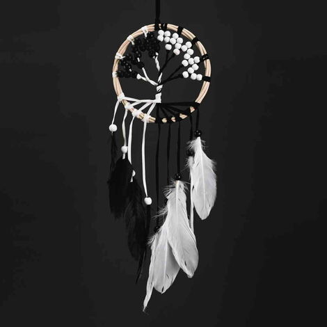 The Tree of Life Black and White Dreamcatcher