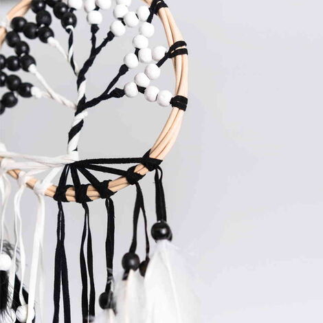 The Tree of Life Black and White Dreamcatcher