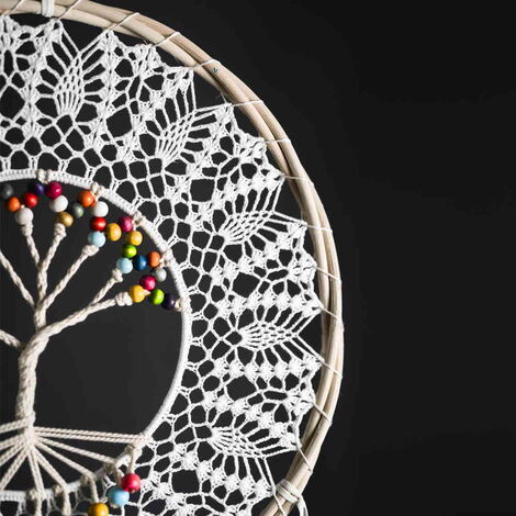 The Tree of Life Lace Macrame Dreamcatcher