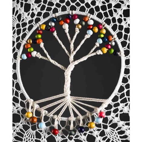 The Tree of Life Lace Macrame Dreamcatcher