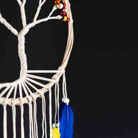 The Tree of Life Macrame Colourful Dreamcatcher