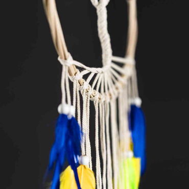 The Tree of Life Macrame Colourful Dreamcatcher - Thumbnail