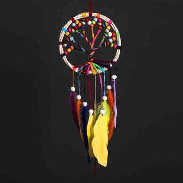 The Tree of Life Multicoloured Dreamcatcher - Thumbnail