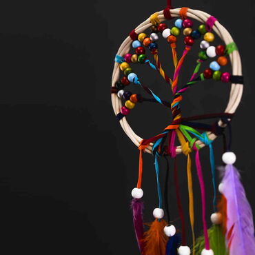 The Tree of Life Multicoloured Dreamcatcher - Thumbnail