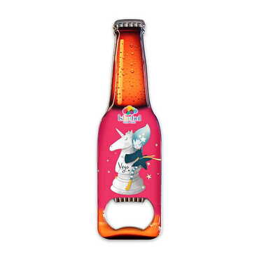 Theme Park Themed Beer Bottle Shaped Metal Magnetic Bottle Opener 130x39 mm - 1