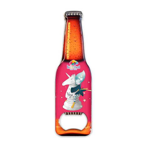 Theme Park Themed Beer Bottle Shaped Metal Magnetic Bottle Opener 130x39 mm - 1
