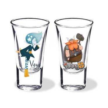 Myros - Theme Park Themed Custom Printed Shot Glass 45x70 mm