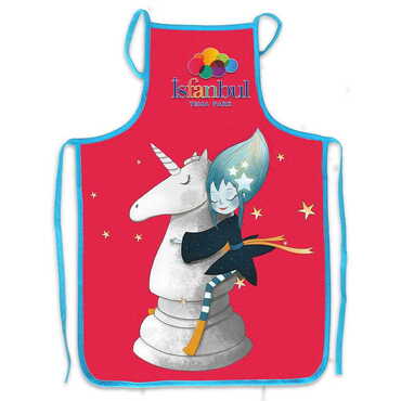 Myros - Theme Park Themed Customised Digital Printed Cotton Apron 500x700 mm